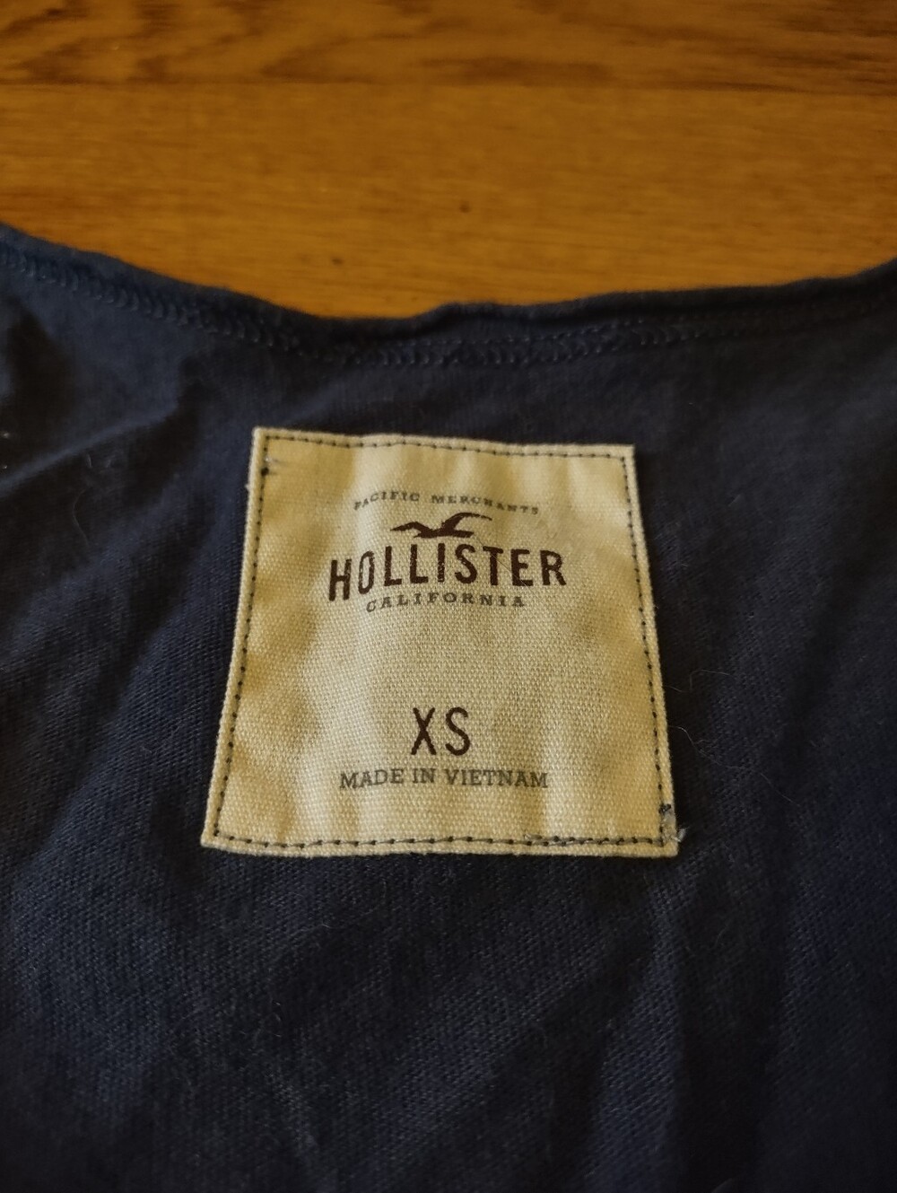 hollister navy blue racerback tank tiered lace ruffle front y2k early 2000s xs - Picture 3 of 6